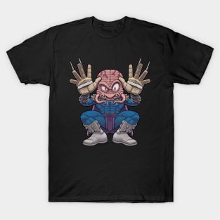 The brain of Krang and the Strength of Shredder T-Shirt